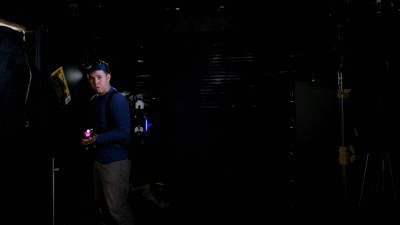 拍攝捉鬼敢死隊場面不用 CG，用光塗鴉就可以了