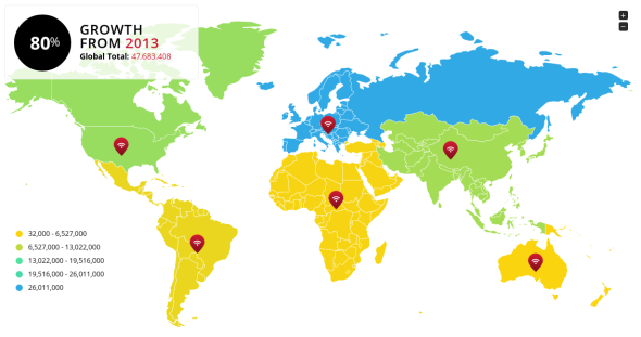 研究發現  每 150 人就有一個 Wi-Fi 熱點