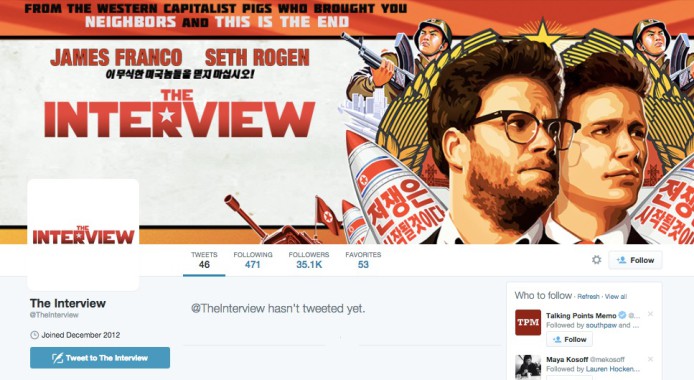 電影《The Interview》社交平台全線關閉避風頭