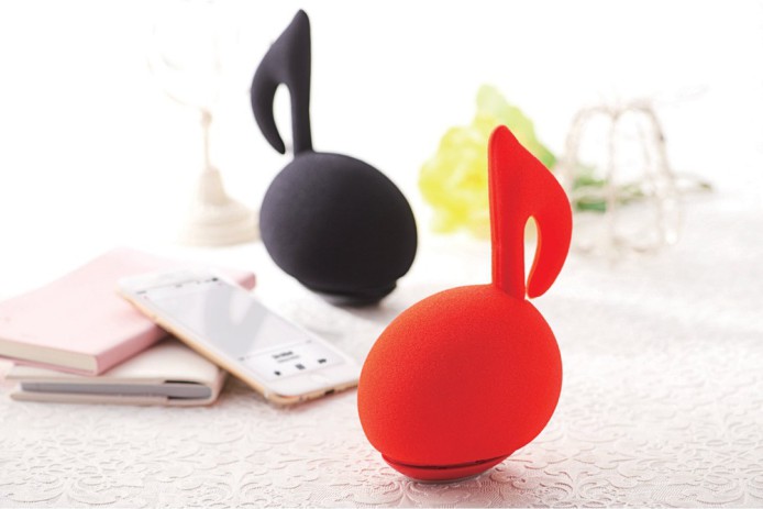 日本推出音符形藍牙揚聲器