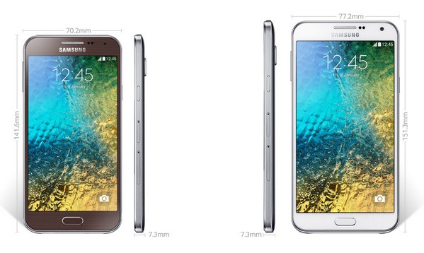 弱化版 A5 及 A7！Samsung Galaxy E5 及 E7 正式公開