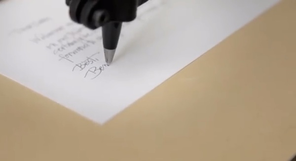 情人節救星 ? 機械仿手寫情信