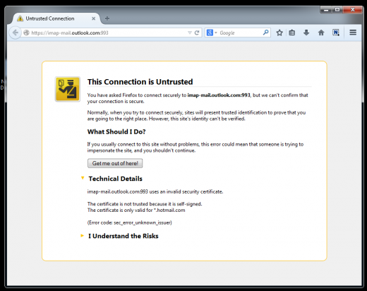 又維穩？Outlook 在中國遭到 MITM 攻擊