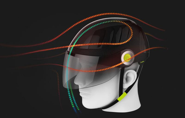百度研發防霧霾單車頭盔