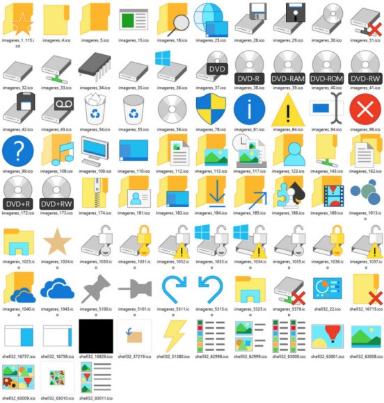 發現新大陸？Windows 10 build 10036 內建 83 個全新 icons