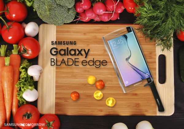 廚師必備！Samsung Galaxy Blade edge 智能菜刀具備手機功能