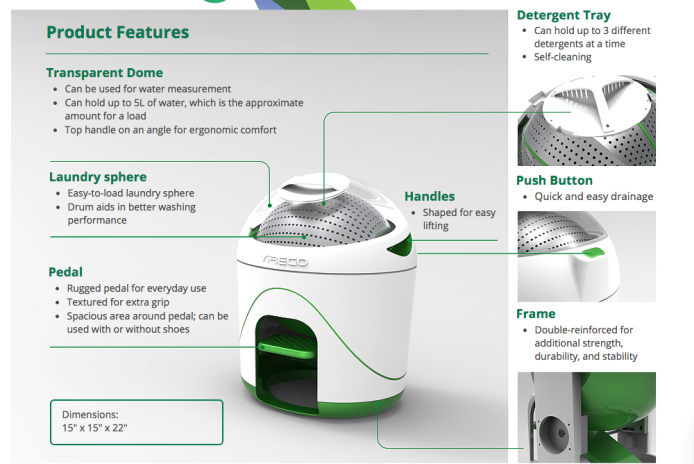 慳水又慳錢 Drumi 腳踏式環保 Unplug 洗衣機
