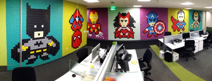 8024 張 memo 紙打造英雄辦公室