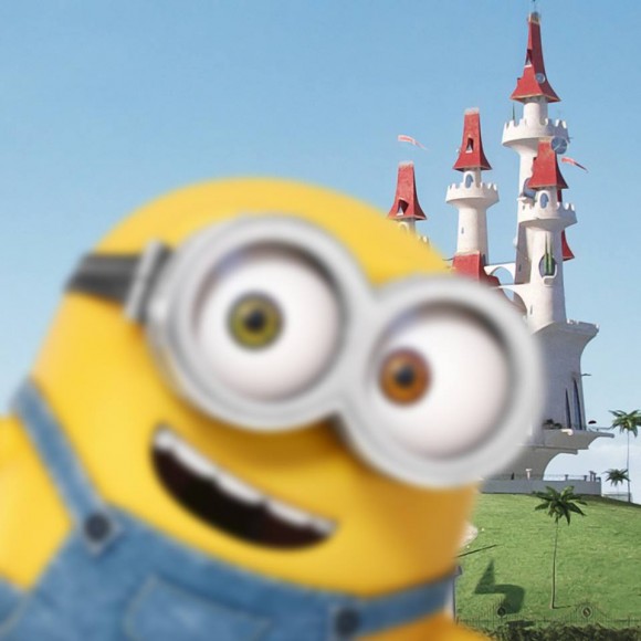 好打耳啊！Minions 手短短學人自拍