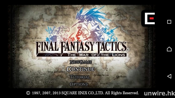 神作戰棋 GAME 《FINAL FANTASY TACTICS》Android 版終於推出