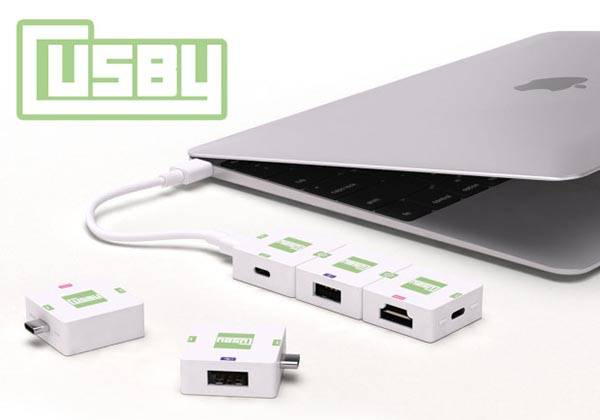 12 吋 MacBook Retina 專用? Cusby USB-C 「人型蜈蚣」分插器