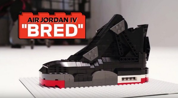 超逼真！Air Jordan IV Bred 波鞋化身 LEGO 模型擺設