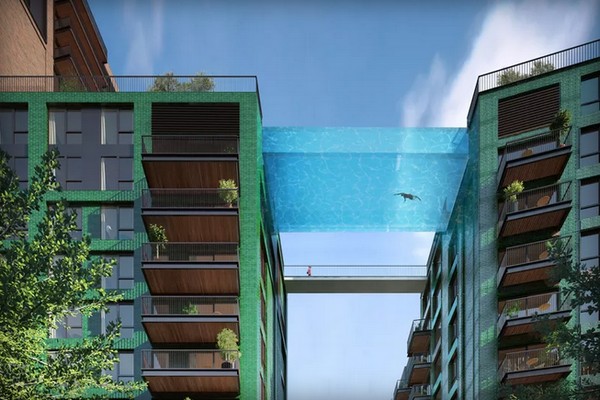 睇見都牙煙！英國倫敦「天空泳池」讓有錢人一嘗空中游水滋味