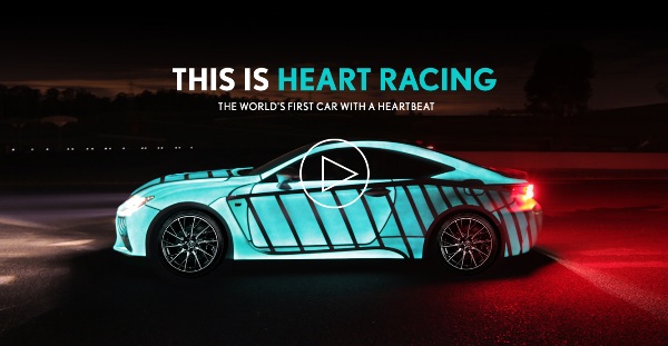 同車手心跳同步 ! 心跳一下 Lexus RC F 發光一下