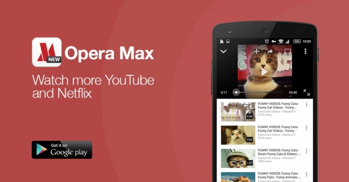睇片都用得  Opera Max 幫你慳返數據