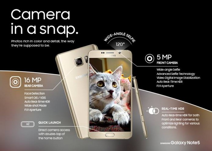 Samsung Note5  和 S6 Edge Plus 全新相機防震技術