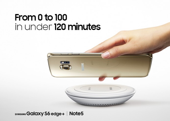 無線充電都有「快叉」！Note 5 / S6 edge+ 120 分鐘內可無線充滿