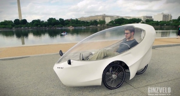 外型設計超獨特！GinzVelo 電動單車設有鵝蛋型車廂