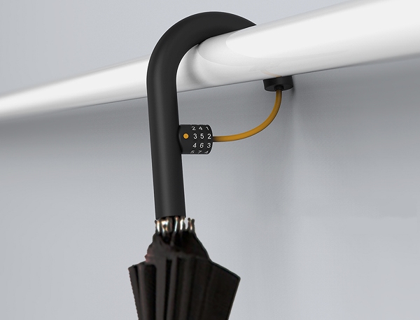 唔駛再擔心俾人拎（偷）走！Umbrellocked 雨傘設有密碼防盜鎖