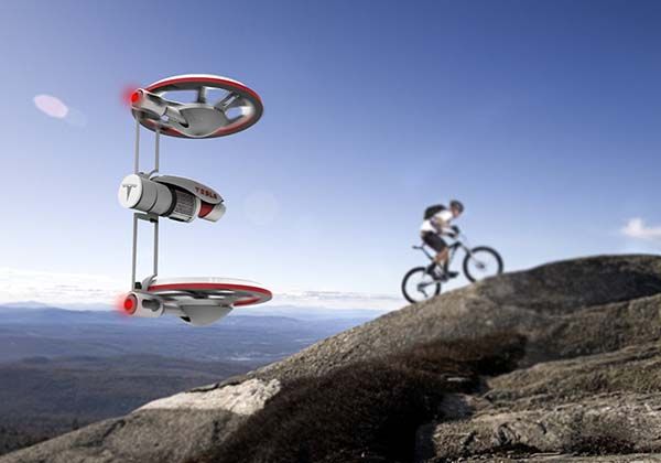 飛足一小時超長氣！Tesla 無人機可變形成不同飛行形態