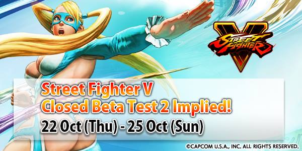 PS4 第二次 Street Fighter V CBT 招募明日開始，名額十萬有新角色用