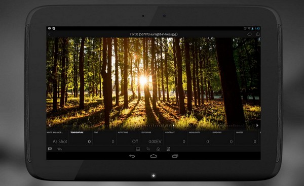 與 iOS 版一視同仁！Android 版相片編輯軟件 Lightroom 終於免費開放