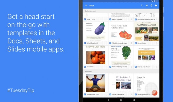 Google Docs 添加 Template 功能   手機平板處理文書更方便