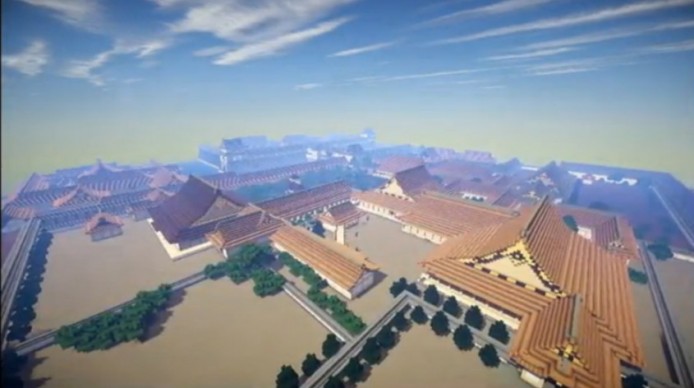Minecraft 迷製作京都古城   聖誕玩 Game 當出埠