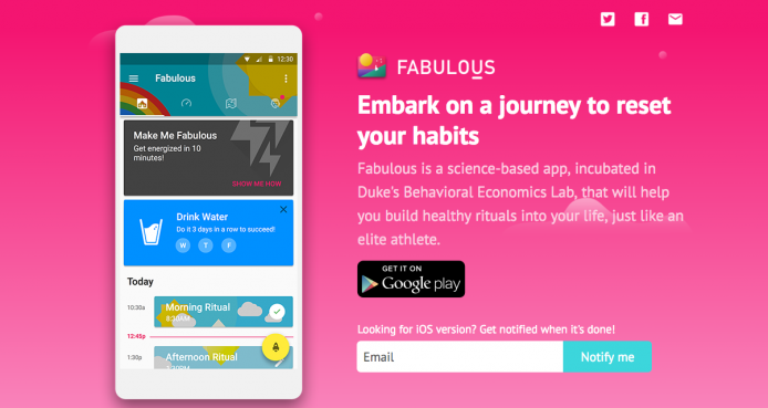 2016 年想進步 ? 「Fabulous」 手機 App 做你人生教練