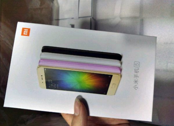 小米 5 包裝盒搶先流出！將有 4 種顏色可供選擇