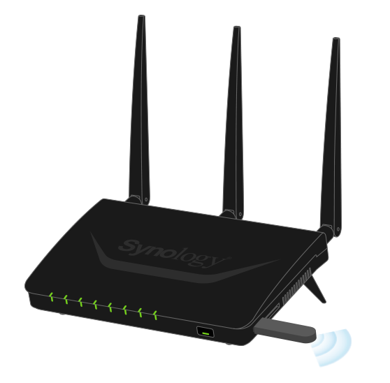 高速、簡易設置 Synology RT1900ac AC1900 雲端路由器