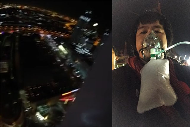 攝影師身處迪拜酒店火災現場拍攝爬外牆逃生經過