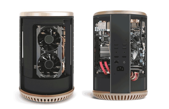 似足 Mac Pro 垃圾桶造型電腦機箱