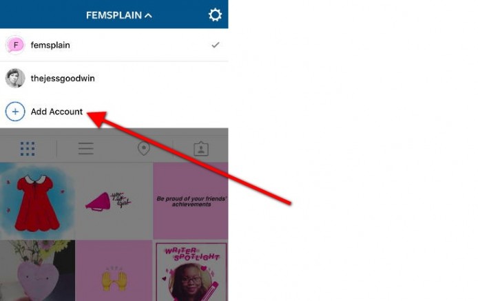Instagram 測試一 app 多帳號登入功能