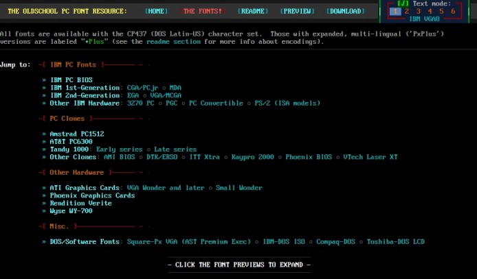 30 年歷史 IBM 電腦 Bios 字體免費下載