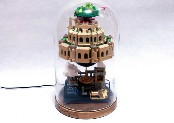 【有片睇】識自轉超精緻！韓國高手自製 LEGO 天空之城音樂盒