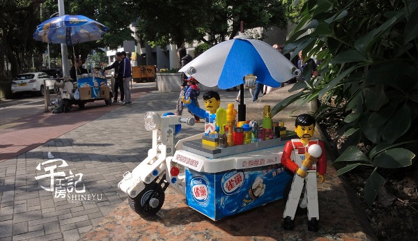 細細部靚到爆！香港 LEGO 高手再砌「懷舊雪糕電單車」