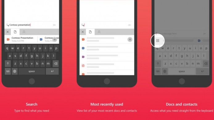 Microsoft Hub Keyboard 登陸 iOS，整合 Office 365 內容