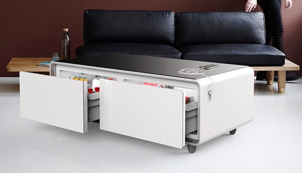 全金屬簡約設計！「廳吧」智能茶几有齊雪櫃、喇叭、USB 充電