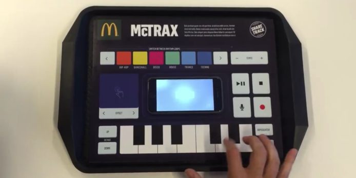 麥當勞推出音樂餐紙讓食客邊食邊創作