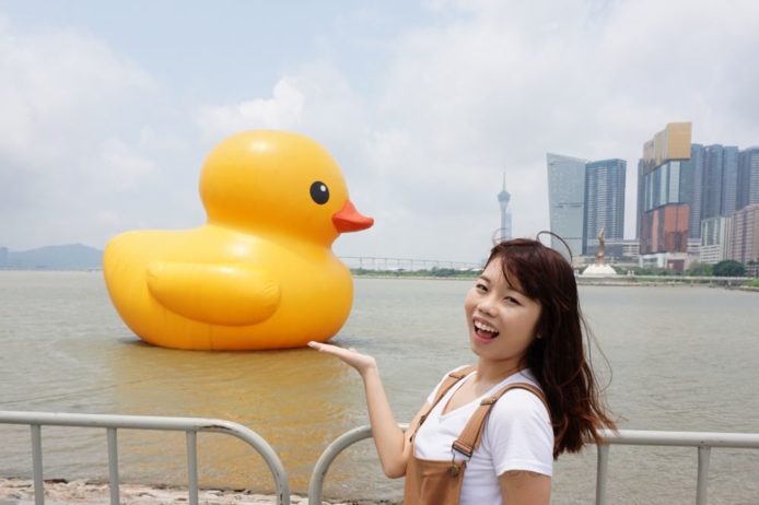 【澳門遊記】黃鴨 5月過大海！依莉詩：「任影唔駛同人逼」