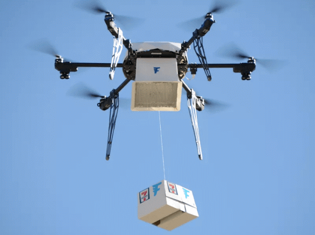 思樂冰直送到府！美國 7-Eleven 完成首次無人機送貨