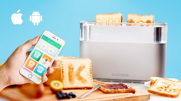 用手機「畫」多士圖案 ! Toasteroid 智能多士爐