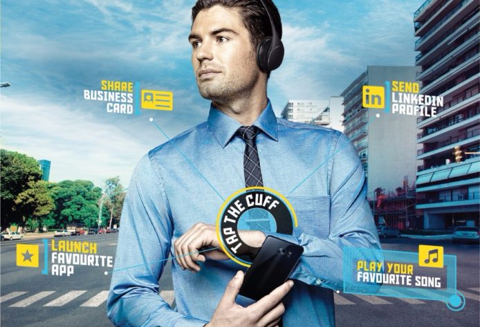 內置 NFC 智能恤衫可連接手機