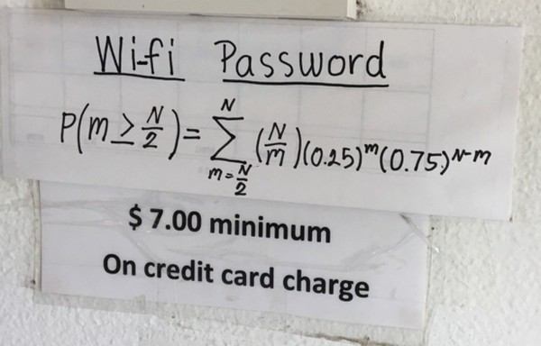 美國餐廳出奇招！想用免費 Wi-Fi 先要破解複雜方程式