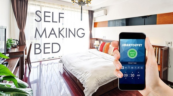 【有片睇】Smartduvet 智能羽絨被懶人最啱用！手機撳個掣即自動鋪番好