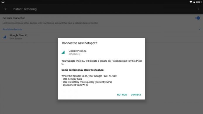 分享流動數據更容易  Android Instant Tethering 功能登場