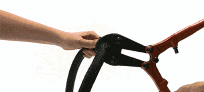 新物料 ! 防火.剪.鋸.刮.水 – 超輕 + 堅硬單車鎖 Tex Lock