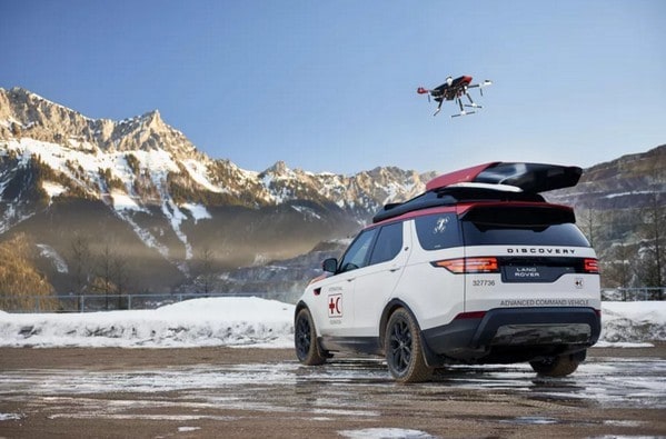 【有片睇】車頂結合無人車及升降台！Land Rover 特別版 Discovery SUV 專為救災而設