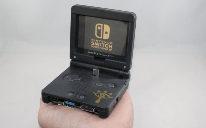 DIY全世界最細任天堂Switch底座　用GBA SP神改造！